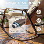 RADIATA Rocking Lounge Chair, Indoor Outdoor Reclining Lounger - Image 8