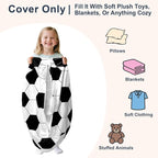 Lukeight Soccer Stuffed Animals Storage Bean Bag Chair Cover - Image 3