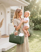 Blissful Diary Baby Diaper Caddy Organizer, Stylish Storage Basket - Image 2