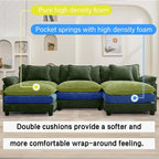 Oprisen 120" Modular Sectional Sofa, Comfy Cloud Couch Sectional Sofa - Image 3
