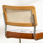 GrandNoor Rattan Dining Chairs Set, Wooden Mid Century Modern Dining Room Chairs - Image 7