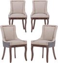 Modern Dining Chairs Set of 4, High Back Dining Chairs Side Chairs by MZDOO