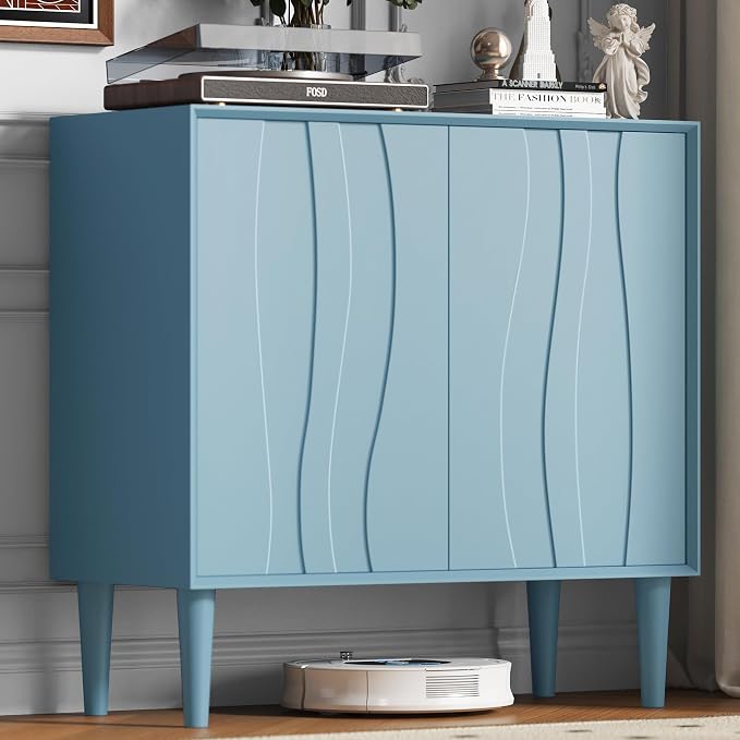 Easyego 31.5″ Mid Century Modern Sideboard Buffet Cabinet, Dining Room - Image 8