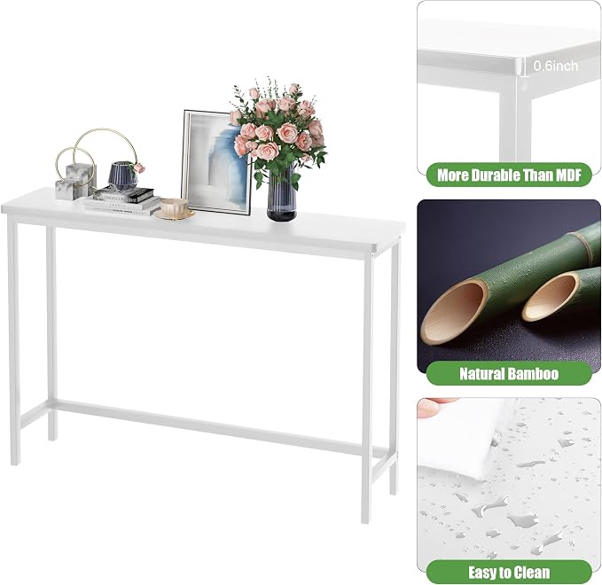VASMIA Console Table, Entryway Table, Narrow Sofa Table, Living Room - Image 5