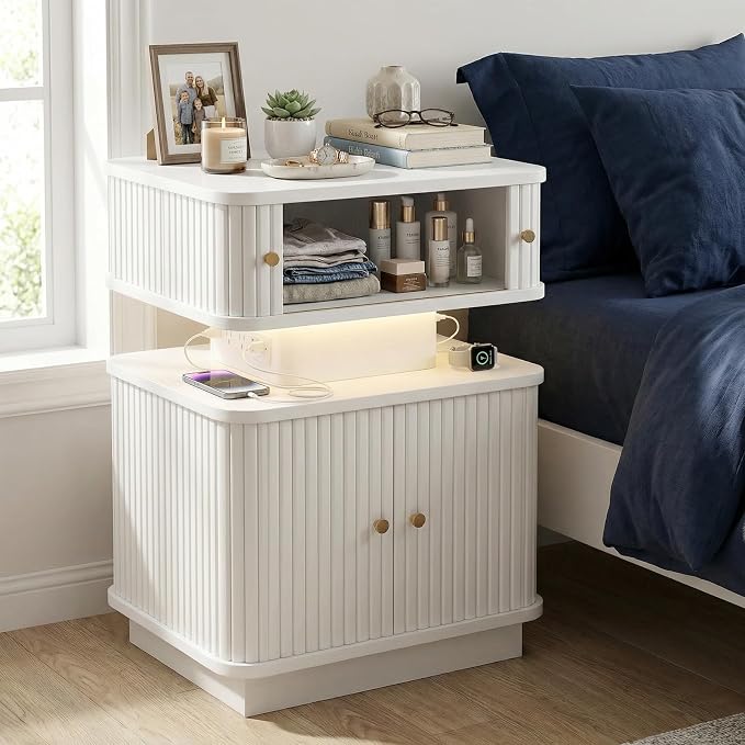 Night Stand, LED Nightstand, Modern Nightstand - Image 3