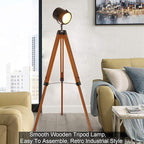 DEC LUCE DECOLUCE LIGHTING Vintage Industrial Tripod Floor Lamp - Image 2