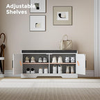 Homleke 2-Tier Storage Bench, Shoe Bench - Image 6