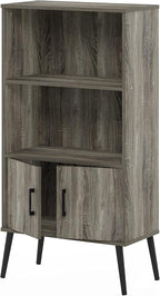 Furinno MIDCENTURY Storage Shelves, Mid-Century Style Accent Storage Cabinet - Image 5