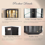 Anwick Corner Display Curio Cabinets - Image 4