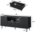 Okvnbjk Black TV Stand for 65 Inch TV, TV Consoles for Living Room, TV Stand - Image 5