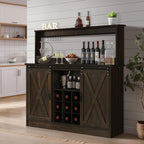 4ever2buy Farmhouse Coffee Bar Cabinet - Image 7