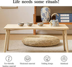 JIKUGO Bamboo Folding Coffee Table No Assembly Required Japanese Floor Table - Image 7