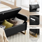 65" End of Bed Storage Bench, Modern Storage Benches - Image 3