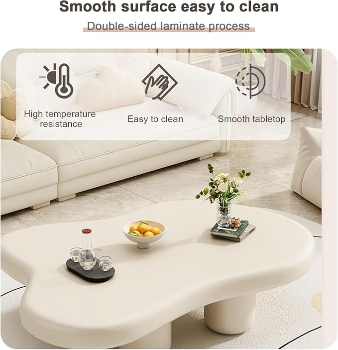 Minimalist Coffee Table, Eco-Friendly Board - Image 4