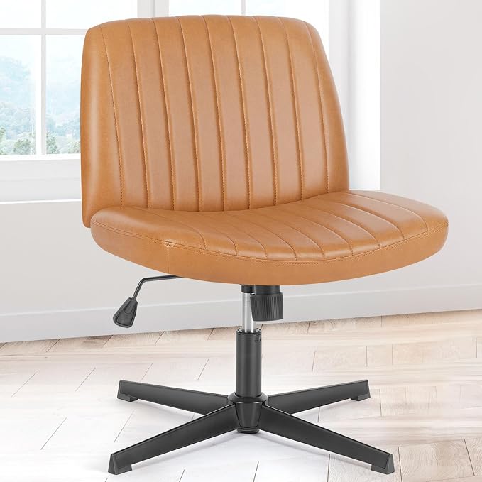 OLIXIS Criss Cross Legged Chairs Armless No Wheels Wide Seat Height Adjustable by OLIXIS