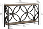 GiftGo Narrow Sofa Table 47.2 Inch, Industrial Sofa Table Behind Couch - Image 2