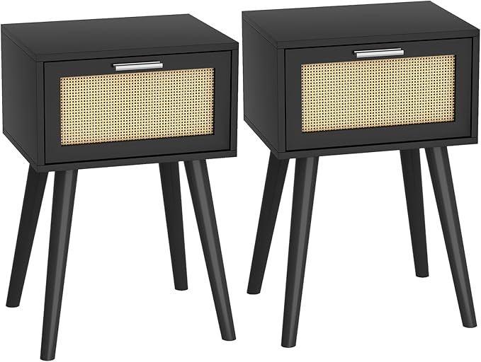 LAATOOREE Nightstand Set of 2, Small End Table by LAATOOREE