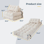 MAXYOYO Folding Sofa Bed, Convertible Sleeper Chair - Image 2