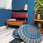 Mandala Floor Pillow Cover Meditation Cushion Seating Throw Hippie Round - Image 4