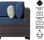 Outdoor Terrace Furniture Set, 15 Piece Outdoor Furniture Set, - Image 4