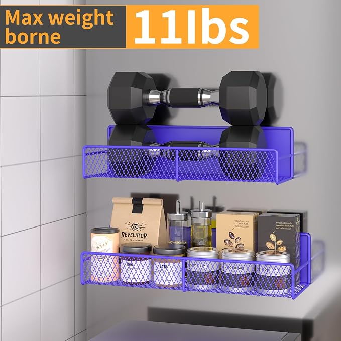 DTUQYX Magnetic Spice Rack for Refrigerator, 4 Pack 100% Metal Strong Magnet - Image 3