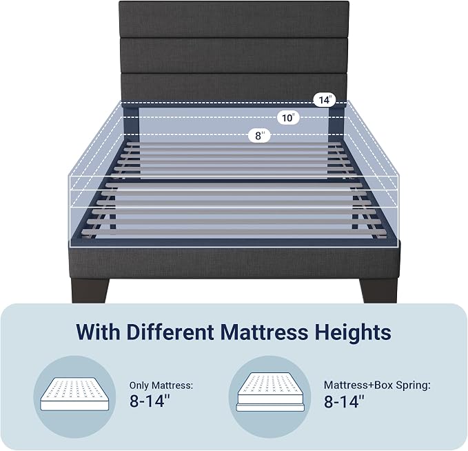 Allewie Twin Size Platform Bed Frame - Image 7