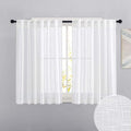 RYB HOME Short Linen Sheer Curtains by RYBHOME