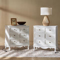 HULALA HOME 3-Drawer Nightstand by HULALAHOME