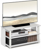 Furinno Sully TV Stand, 3-Tier Rectangular Entertainment Center by Furinno-FitsYourSpaceFitsYourBudget