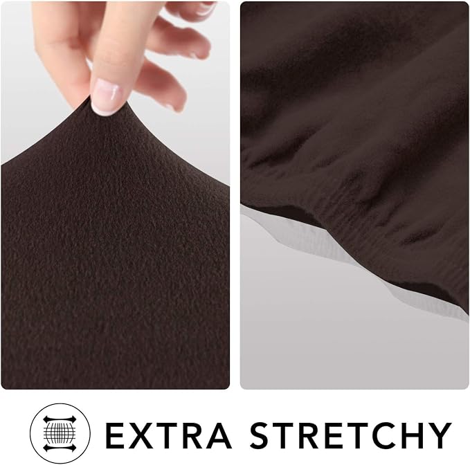 PureFit Stretch Loveseat Covers Fleece Couch Covers - Image 4