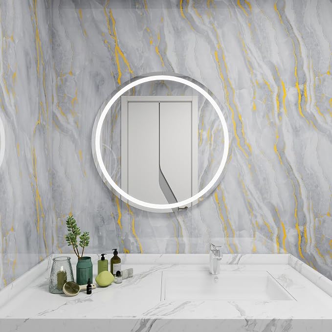 White Gold Marble Contact Paper - Image 8