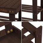 Homemaid Living Bamboo 3 Tier Shoe Rack Bench, Premium Shoe Organizer or - Image 5