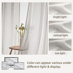 Custom 88 Inch Beige White Pinch Pleat Nursery Curtains 2 Panels Set, Light - Image 7