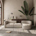 Acanva Luxury Modern Tight Curved Back Velvet Sofa, Minimalist Style Comfy Couch by acanva