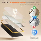 Antok 68" x26” Arched Full Length Floor Mirror, Free Standing/Wall Mount/Leaning - Image 7