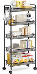 TOOLF 5-Tier Metal Utility Cart by TOOLF