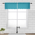 2 Panels Turquoise Semi Sheer Valance by OVZME
