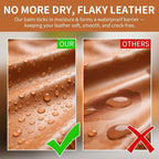 Leather Recoloring Balm and Scratch Repair Kit, Light Brown Leather Restorer - Image 4