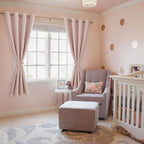Blackout Curtains for Bedroom, 52 x 63 Inches Length Blush 2 Panels | Thermal - Image 6
