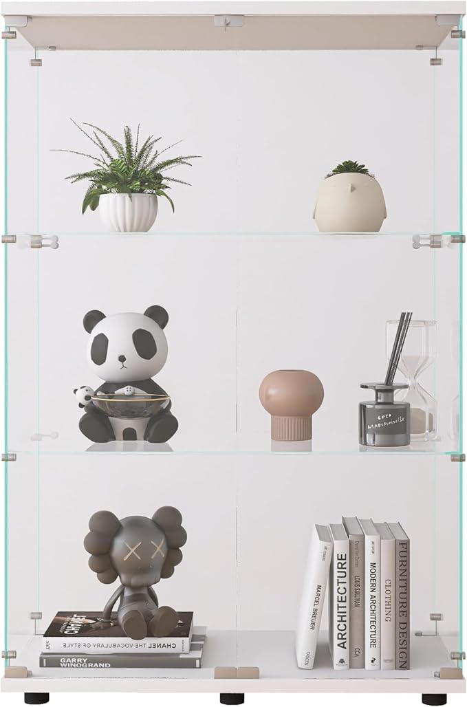 Beauty4U 2-Door Glass Display Cabinet, Collection Display, Quick Installation - Image 9