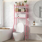 GloTika 3-Tier Over Toilet Storage - 150lb Total Capacity Metal Bathroom by QualityHomewareTimlessComfort