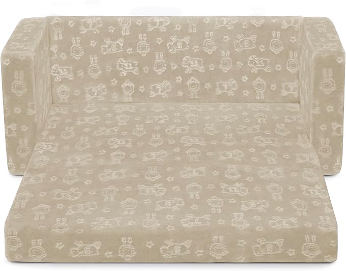 Delta Children - Serta Perfect Sleeper Kids 2-Seater Sofa, Convertible 2-in-1 - Image 9