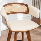 Set of 4 Rattan Swivel Bar Stools - Image 7