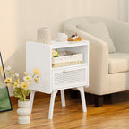 Lerliuo Rattan Nightstands Set of 2, Side Table - Image 5