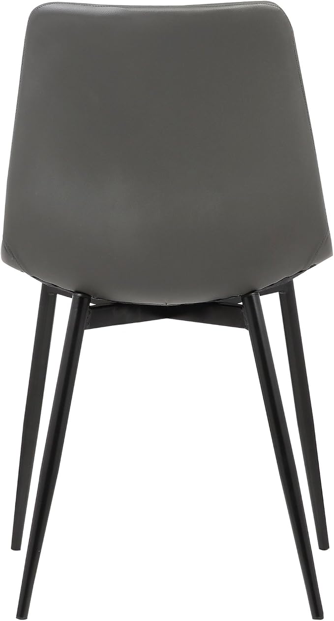 Armen Living Monte Mid Century Modern Dining Accent Chair - Image 8