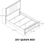 Kings Brand Furniture 6-Piece Modern & Premium Bedroom Set in Walnut Wood Finish - Image 7