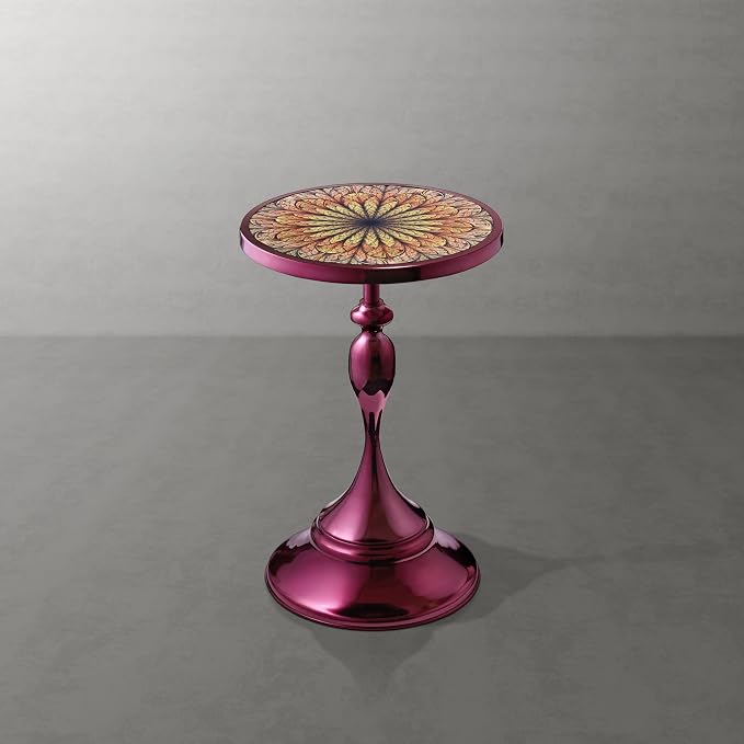 Homes: Inside + Out Halric Modern 24" Tall Round End Table - Image 9