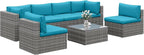 Wisteria Lane 7 Pieces Outdoor Patio Furniture Set, Wicker Outdoor Patio - Image 6