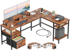 Furologee 66” L Shaped Desk by Furologee
