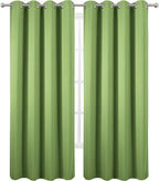 Light Green Thermal Blackout Curtains/52 x 95 Inch/Set of 2 Panels Room - Image 2